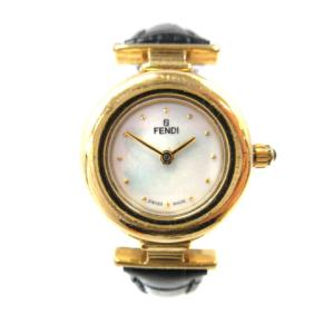 腕時計 クオーツ シェル文字盤 063-320L ゴールドカラー SM0