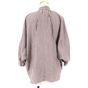 Spick&Span 18SS 長袖 シャツ ストライプ ドルマン ブラウン系 230213E