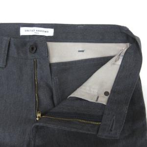 UNITED ARROWS デニム パンツ ジーンズ ストレッチ ジッパーフライ S グレー SM0