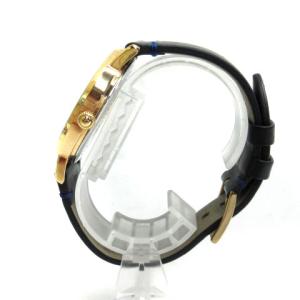 Orobianco 腕時計 ウォッチ スモセコ アナログ クォーツ 文字盤青 黒ベルト SM0