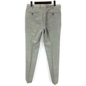 INCOTEX スラックス パンツ ロング ジッパーフライ ウール 48 グレー SM0