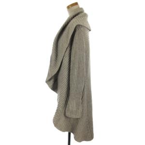 Leilian カシミヤ カーディガン ボタンレス 2 M グレー SM0