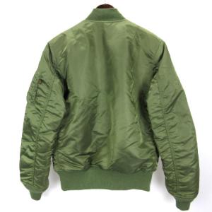 ALPHA INDUSTRIES リバーシブル MA-1 フライト ボンバー ジャケット ブルゾン ジップアップ M カーキ オレンジ SM0