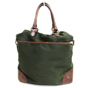 POLO RALPH LAUREN 2WAY ショルダー ハンド バッグ カーキ SM0