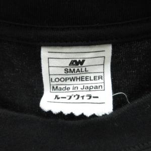 LOOPWHEELER 半袖 Tシャツ プリント ブラック S 230228E SM0