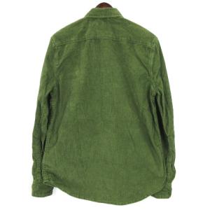 Nudie Jeans コーデュロイ シャツ 長袖 グリーン S 230228E SM0
