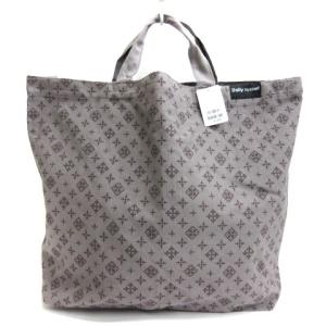 russet 帆布トート ショルダー バッグ 総柄 キャンバス グレー系 SM0