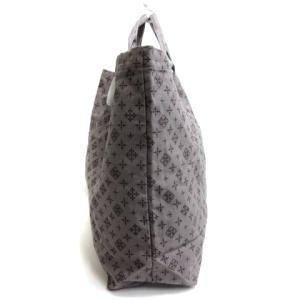 russet 帆布トート ショルダー バッグ 総柄 キャンバス グレー系 SM0