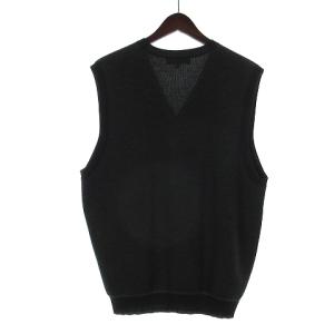 Brooks Brothers ニット ベスト Vネック ウール グレー M SM0