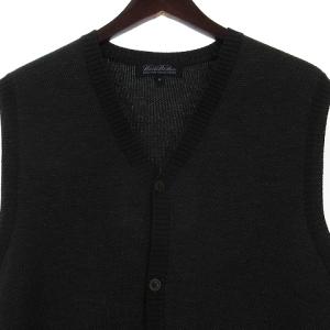 Brooks Brothers ニット ベスト Vネック ウール グレー M SM0
