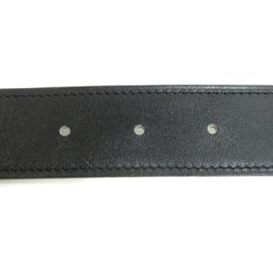 HERMES ベルト Hバックル ゴールド金具 G刻印 レザー ブラウン ブラック 75 SM0