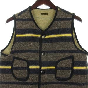 KAPITAL ベスト 総柄 グレー ネイビー S