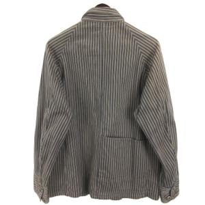 KAPITAL KIRO HIRATA シャツ 長袖 ストライプ S 1 ネイビー系