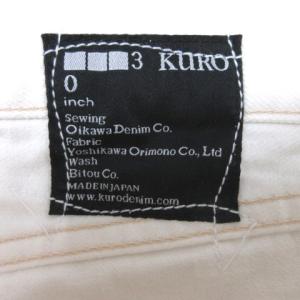 KURO GRAPHITE デニム パンツ ジーンズ 30 ホワイト 230303E