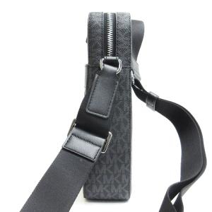 MICHAEL KORS ショルダーバッグ ロゴ モノグラム レザー ブラック