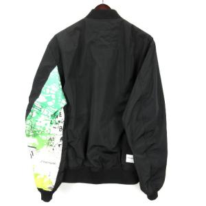 uniform experiment ALPHA 21SS ASGER JORN グラフィックプリントMA-1 ジャケット XL 黒