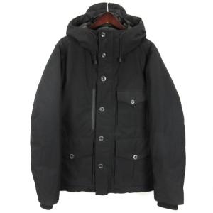 クリークトゥピーク フーデッド ダウンジャケット ジップアップ アウター アウトドア PM0106 M ブラック ECS