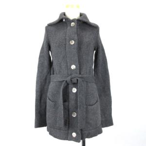 カーディガン ニット カシミヤ混 2 グレー 230313E ECS