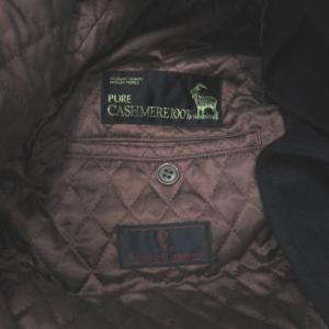 ROBERTA DI CAMERINO ビンテージ コート カシミヤ 中綿 ブラック S 230314E