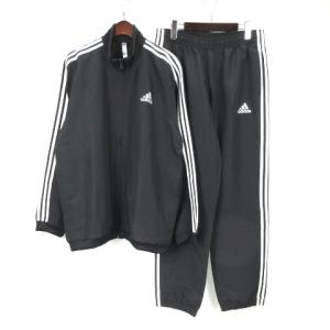 セットップ エッセンシャルズ レギュラーフィット 3ストライプス トラックスーツ ジャケット パンツ ブラック XO 230314E