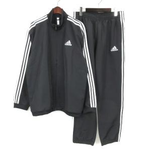 adidas セットップ エッセンシャルズ レギュラーフィット 3ストライプス トラックスーツ ジャケット パンツ ブラック XO 230314E