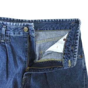 JieDa リー Lee カットオフ デニム パンツ ジーンズ 切りっぱなし パッチ ジッパーフライ 30 インディゴ SM0