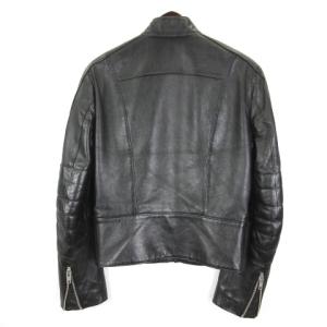 CELINE 19AW シングル ライダース ジャケット ラムレザー 44 ブラック