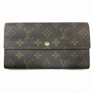 モノグラム ポシェット ポルトモネクレディ 二つ折り 長財布 M61725 ブラウン