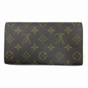 LOUIS VUITTON モノグラム ポシェット ポルトモネクレディ 二つ折り 長財布 M61725 ブラウン