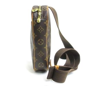 LOUIS VUITTON モノグラム ポシェット ガンジュ ショルダー クロスボディ バッグ M51870 ブラウン