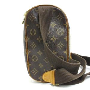 LOUIS VUITTON モノグラム ポシェット ガンジュ ショルダー クロスボディ バッグ M51870 ブラウン