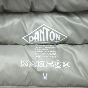 DANTON INNER DOWN CREWNECK VEST インナーダウンベスト クルーネック ロゴ DT-A0026 カーキ M