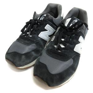 New Balance ML574SPT スニーカー スエード 28cm ブラック