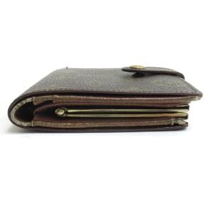 LOUIS VUITTON モノグラム ポルトモネ ビエ ヴィエノワ がま口 二つ折り 財布USA製 M61663 ブラウン