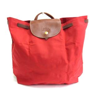 リュックサック デイパック 折りたたみ ナイロン レッド ECS