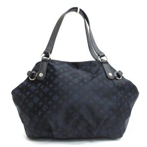 russet ショルダーバッグ 2WAY モノグラム 総柄 ナイロン ネイビー 鞄 ECS