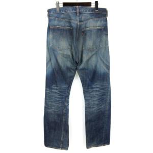 Levi's デニムパンツ ジーンズ ビッグE セルビッチ 赤耳 ダメージ加工 44501 W34 インディゴ