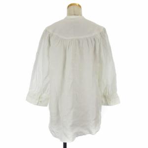 POLO RALPH LAUREN 長袖 シャツ ブラウス リネン プルオーバー 4 ホワイト 230411E ECS