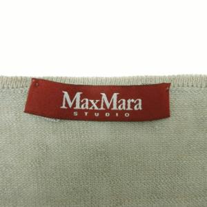 Max Mara ノースリーブ ニット リネン混 グレー系 M 230419E ECS