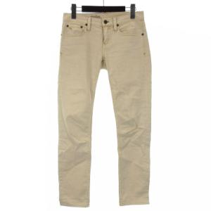 デニムパンツ ストレッチ 26 アイボリー 230412E ECS