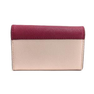 kate spade new york キーケース ロゴ 6連 レザー バイカラー ピンク系