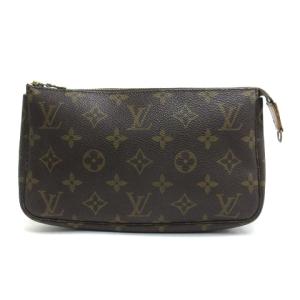 LOUIS VUITTON モノグラム ポシェット アクセソワール  ポーチ ブラウン M51980
