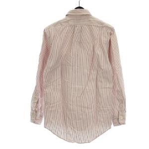 Brooks Brothers シャツ 長袖 BD ボタンダウン ストライプ コットン レッド ホワイト 14.5 SM0