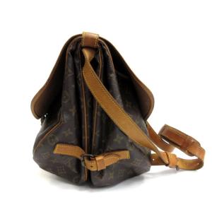 LOUIS VUITTON M42254 ショルダーバッグ モノグラム ソミュール35 ブラウン