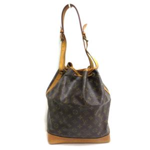LOUIS VUITTON M42224 モノグラム ノエ ショルダー バッグ 巾着 ブラウン