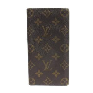 LOUIS VUITTON モノグラム ポルトカルトクレディ 二つ折り 長財布 M60825 ブラウン