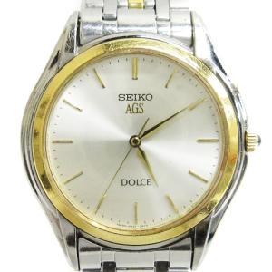 AGS DOLCE 腕時計  4M21-0A50 オートクォーツ 18KT×SS ゴールド シルバー