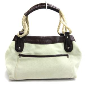 Max Mara キャンバス ハンド トートバッグ 肩掛け ベージュ系 SM0