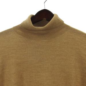 A.P.C. タートルニット セーター 長袖 無地 ウール ベージュ S SM0