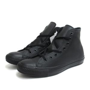 LEA ALL STAR HI オールスター レザー ハイカット スニーカー 1C075 ブラック 28cm 靴 SM0